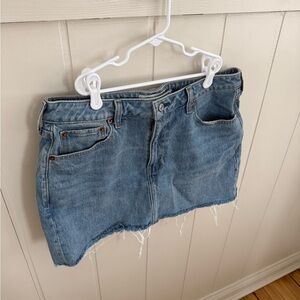 Abercrombie Blue Denim Mini Skirt